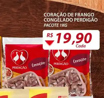 Assaí Atacadista Coracao de frango congelado Perdigao pacote 1kg oferta