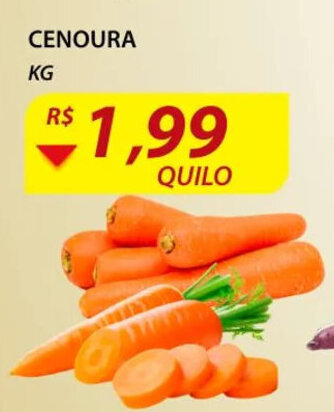 Assaí Atacadista Cenoura 1kg oferta