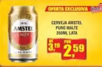 Zebu Carnes Supermercados Cerveja Amstel Puro Malte 350ml lata oferta