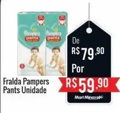 Mart Minas Fralda pampers pants oferta