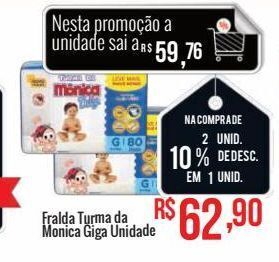 Mart Minas Fralda turma da monica giga oferta