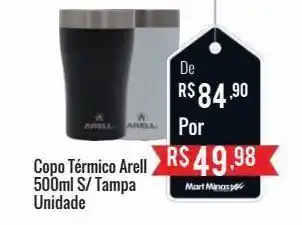 Mart Minas Copo térmico arell 500ml s/ tampa oferta
