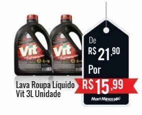 Lava roupa líquido vit 3l