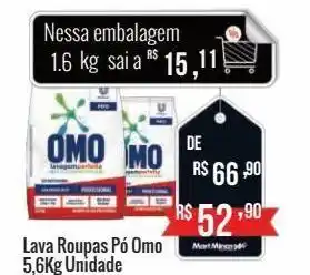 Mart Minas Lava roupas pó omo 5,6k oferta