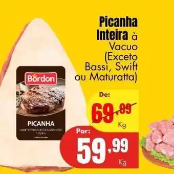 Barbosa Supermercados Picanha inteira oferta