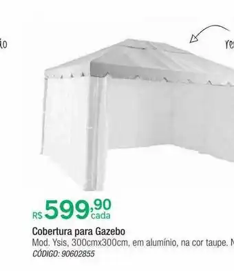 Leroy Merlin Cobertura para gazebo mod. ysis 300cmx300cm oferta