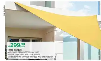 Tenda triangular mod. hegoa 360cmx360cm