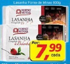 Supermercados Guanabara Lasanha Forno de Minas 600g oferta