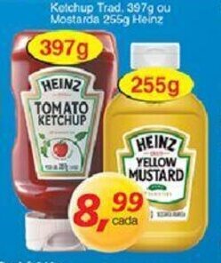 Supermercados Guanabara Ketchup Trad. 397g ou Mostarda 255g Heinz oferta