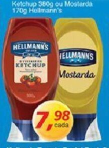 Supermercados Guanabara Ketchup 380g ou Mostarda 170g Hellmann's oferta