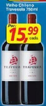 Supermercados Guanabara Vinho Chileno Travessia 750ml oferta