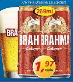 Supermercados Guanabara Cerveja Brahma lata 269ml oferta