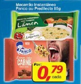 Macarrao Instantaneo Panco ou Predilecta 85g