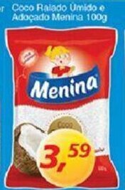 Coco Ralado Umido e Adocado Menina 100g