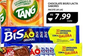 Assaí Atacadista Chocolate Bisao lacta Sabores 201.6g oferta