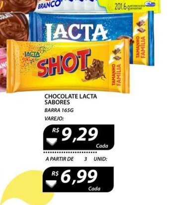 Assaí Atacadista Chocolate Lacta Sabores 165g oferta