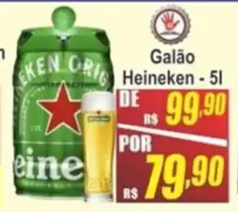 Serrano Supermercado Galao Heineken 5L oferta