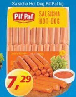 Supermercados Guanabara Salsicha Hot Dog Pif Paf 1kg oferta