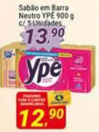 Sabao em Barra Neutro Ype 900g c/5 unidades