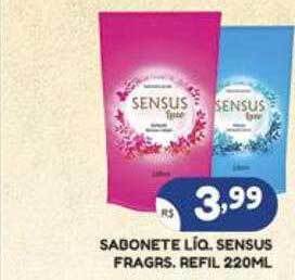Sabonete líq. sensus fragrs. refil