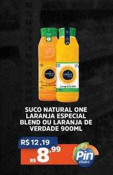 Pinheiro Supermercado Suco natural one laranja especial blend ou laranja de verdade oferta