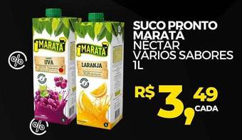 Supermercado Estrela Azul Suco pronto marata néctar vários sabores oferta