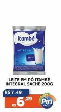 Pinheiro Supermercado Leite em pó itambé integral sachê oferta