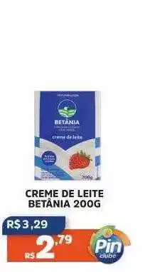 Pinheiro Supermercado Creme de leite betânia oferta