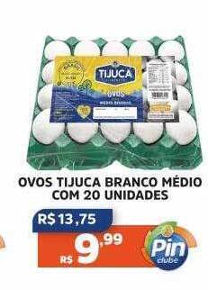 Pinheiro Supermercado Ovos tijuca branco médio com 20 oferta