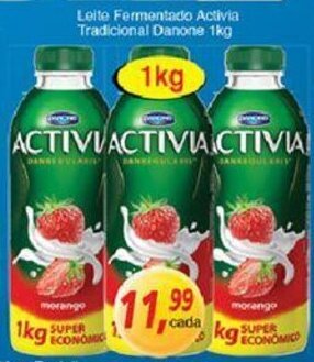 Supermercados Guanabara Leite Fermentado Activia Tradicional Danone 1kg oferta