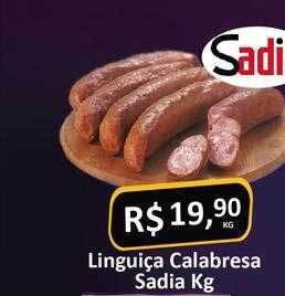 Rede Krill Linguiça calabresa sadia oferta