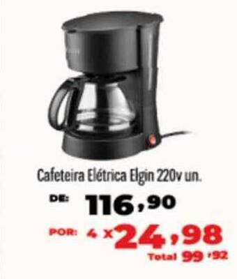Rede Top Cafeteira elétrica elgin 220v un. oferta