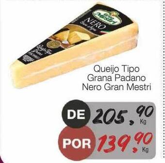 Supermercado Dalben Queijo tipo grana padano nero gran mestri oferta