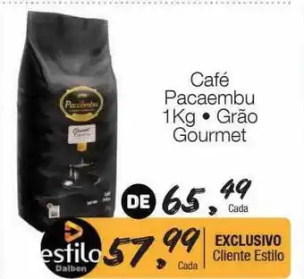 Supermercado Dalben Café pacaembu 1kg grão gourmet oferta