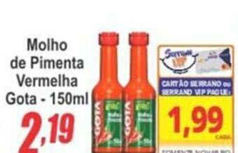 Molho de pimenta vermelha Gota 150ml