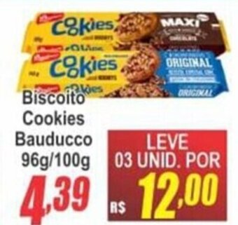 Serrano Supermercado Biscoito Cookies Bauducco pct 100g/96g oferta