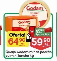 Supermercados Princesa Queijo godam minas padrão ou mini lanche kg oferta
