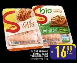 Mercantil Rodrigues Filé de peito de frango sadia 1kg oferta
