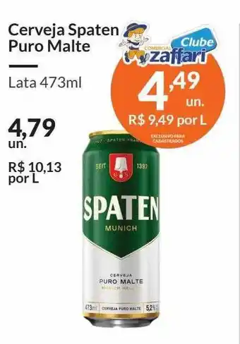 Zaffari Cerveja spaten puro malte oferta