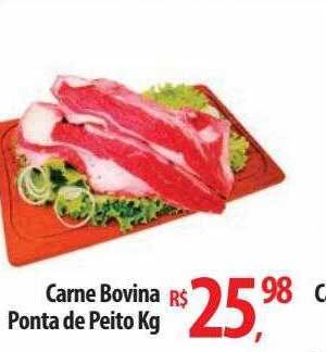 Abevê Supermercados Carne bovina ponta de peito oferta