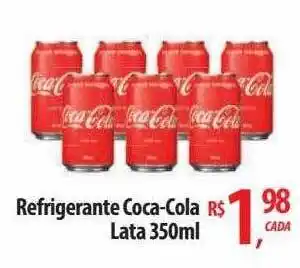 Abevê Supermercados Refrigerante coca-cola lata oferta
