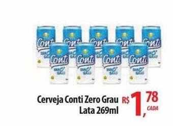 Cerveja conti zero grau lata