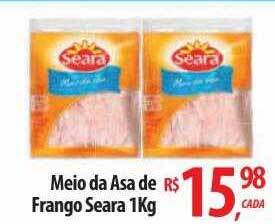 Abevê Supermercados Meio da asa de frango seara oferta