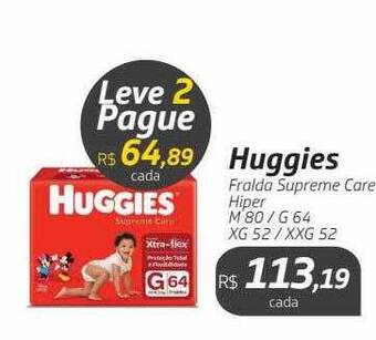 Drogal Huggies fralda supreme care hiper oferta
