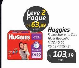 Drogal Huggies fralda supreme care hiper roupinha oferta