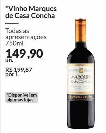 Zaffari Vinho marques de casa concha oferta