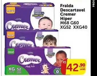 Fralda descartavel cremer hiper