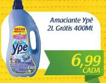 Supermercados Planalto Amaciante ypê 2l grátis 400ml oferta