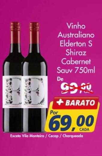 Delta Supermercados Vinho australiano elderton s shiraz cabernet sauv oferta