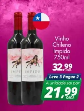 Delta Supermercados Vinho chileno impido oferta